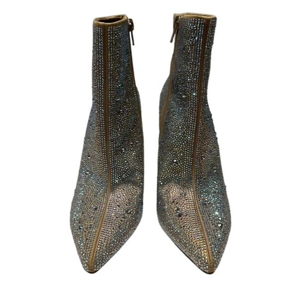 I.N.C. International Concepts Womens Reisa Zip-up Dress Booties, Silver, 10M - Picture 3 of 4